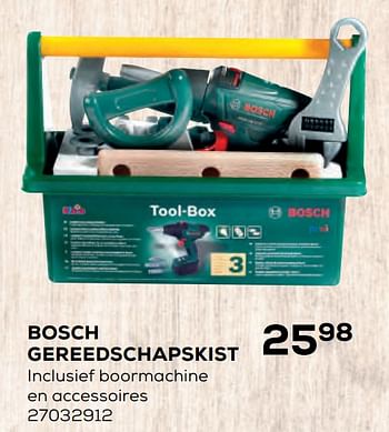 Aanbiedingen Bosch gereedschapskist - Theo Klein - Geldig van 22/10/2021 tot 07/12/2021 bij Supra Bazar