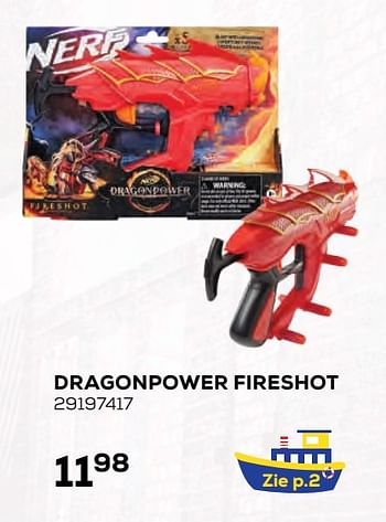 Aanbiedingen Dragonpower fireshot - Hasbro - Geldig van 22/10/2021 tot 07/12/2021 bij Supra Bazar