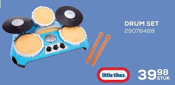 Aanbiedingen Drum set - Little Tikes - Geldig van 22/10/2021 tot 07/12/2021 bij Supra Bazar