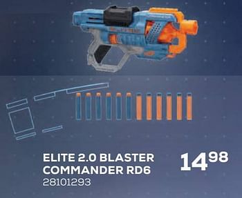 Aanbiedingen Elite 2.0 blaster commander rd6 - Hasbro - Geldig van 22/10/2021 tot 07/12/2021 bij Supra Bazar