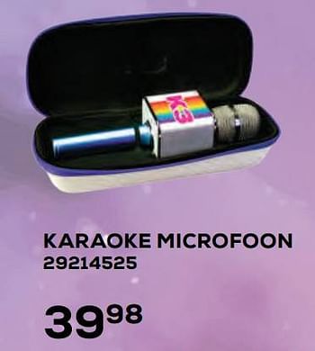 Aanbiedingen Karaoke microfoon - Studio 100 - Geldig van 22/10/2021 tot 07/12/2021 bij Supra Bazar