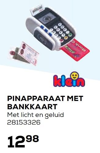 Aanbiedingen Pinapparaat met bankkaart - Theo Klein - Geldig van 22/10/2021 tot 07/12/2021 bij Supra Bazar