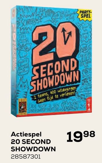 Aanbiedingen Actiespel 20 second showdown - 999games - Geldig van 22/10/2021 tot 07/12/2021 bij Supra Bazar