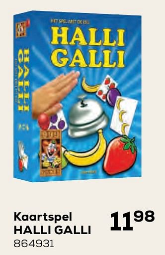 Aanbiedingen Kaartspel halli galli - 999games - Geldig van 22/10/2021 tot 07/12/2021 bij Supra Bazar