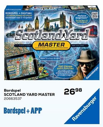 Aanbiedingen Bordspel scotland yard master - Ravensburger - Geldig van 22/10/2021 tot 07/12/2021 bij Supra Bazar
