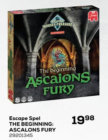 Aanbiedingen Escape spel the beginning: ascalons fury - Jumbo - Geldig van 22/10/2021 tot 07/12/2021 bij Supra Bazar
