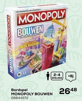 Aanbiedingen Bordspel monopoly bouwen - Hasbro - Geldig van 22/10/2021 tot 07/12/2021 bij Supra Bazar