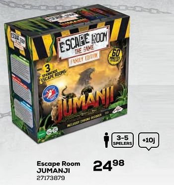 Aanbiedingen Escape room jumanji - Identity Games - Geldig van 22/10/2021 tot 07/12/2021 bij Supra Bazar