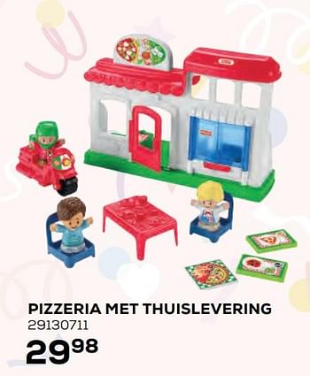 Aanbiedingen Pizzeria met thuislevering - Fisher-Price - Geldig van 22/10/2021 tot 07/12/2021 bij Supra Bazar
