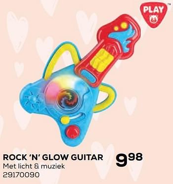 Aanbiedingen Rock n glow guitar - Play-Go - Geldig van 22/10/2021 tot 07/12/2021 bij Supra Bazar