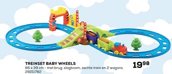 Aanbiedingen Treinset baby wheels - Hap P Kid - Geldig van 22/10/2021 tot 07/12/2021 bij Supra Bazar