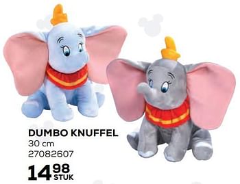 Aanbiedingen Dumbo knuffel - Disney - Geldig van 22/10/2021 tot 07/12/2021 bij Supra Bazar