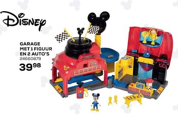 Aanbiedingen Garage met 1 figuur en 2 auto’s - Disney - Geldig van 22/10/2021 tot 07/12/2021 bij Supra Bazar