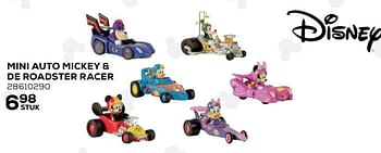 Aanbiedingen Mini auto mickey + de roadster racer - Disney - Geldig van 22/10/2021 tot 07/12/2021 bij Supra Bazar