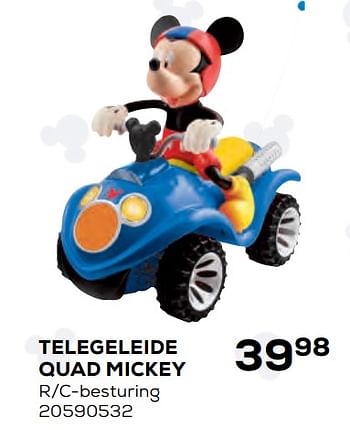 Aanbiedingen Telegeleide quad mickey - Disney - Geldig van 22/10/2021 tot 07/12/2021 bij Supra Bazar