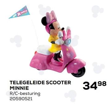 Aanbiedingen Telegeleide scooter minnie - Disney - Geldig van 22/10/2021 tot 07/12/2021 bij Supra Bazar