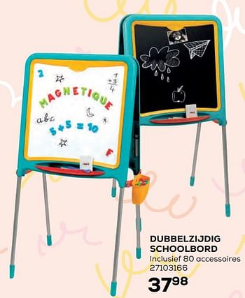 Aanbiedingen Dubbelzijdig schoolbord - Smoby - Geldig van 22/10/2021 tot 07/12/2021 bij Supra Bazar