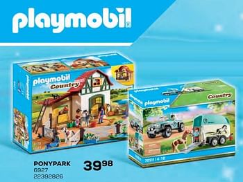 Aanbiedingen Ponypark 6927 - Playmobil - Geldig van 22/10/2021 tot 07/12/2021 bij Supra Bazar