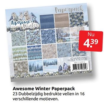 Aanbiedingen Awesome winter paperpack - Huismerk - Boekenvoordeel - Geldig van 24/10/2021 tot 30/10/2021 bij Boekenvoordeel