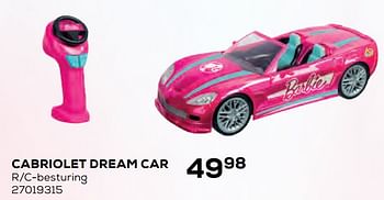 Aanbiedingen Cabriolet dream car - Mattel - Geldig van 22/10/2021 tot 07/12/2021 bij Supra Bazar