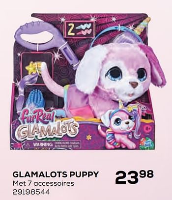 Aanbiedingen Glamalots puppy - Hasbro - Geldig van 22/10/2021 tot 07/12/2021 bij Supra Bazar