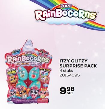 Aanbiedingen Itzy glitzy surprise pack - Rainbocorns - Geldig van 22/10/2021 tot 07/12/2021 bij Supra Bazar