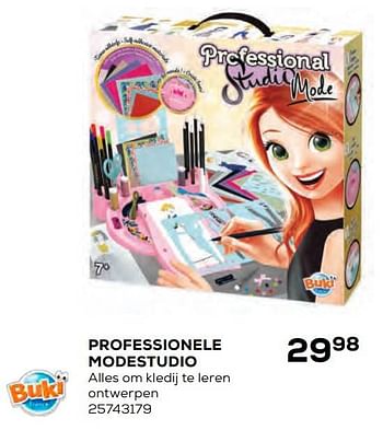 Aanbiedingen Professionele modestudio - Buki France - Geldig van 22/10/2021 tot 07/12/2021 bij Supra Bazar