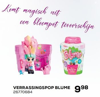 Aanbiedingen Verrassingspop blume - Blume - Geldig van 22/10/2021 tot 07/12/2021 bij Supra Bazar