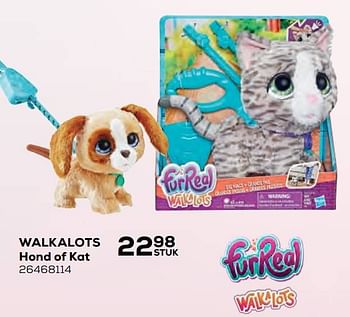 Aanbiedingen Walkalots hond of kat - Hasbro - Geldig van 22/10/2021 tot 07/12/2021 bij Supra Bazar