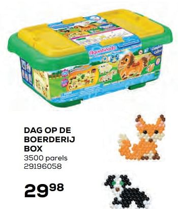 Aanbiedingen Dag op de boerderij box - Aquabeads - Geldig van 22/10/2021 tot 07/12/2021 bij Supra Bazar