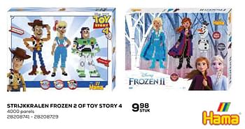 Aanbiedingen Strijkkralen frozen 2 of toy story 4 - Hama - Geldig van 22/10/2021 tot 07/12/2021 bij Supra Bazar