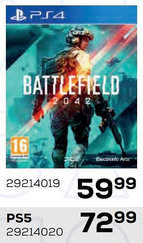 Aanbiedingen Battlefield 2042 ps4 - Electronic Arts - Geldig van 22/10/2021 tot 07/12/2021 bij Supra Bazar