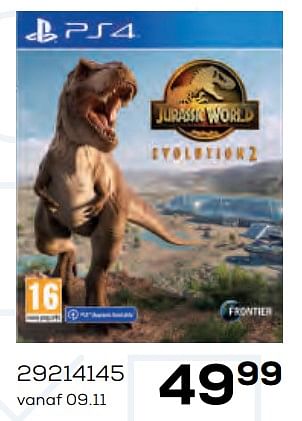 Aanbiedingen Jurassic world evolution 2 - Frontier - Geldig van 22/10/2021 tot 07/12/2021 bij Supra Bazar