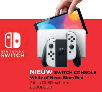 Aanbiedingen Nieuw switch console - Nintendo - Geldig van 22/10/2021 tot 07/12/2021 bij Supra Bazar