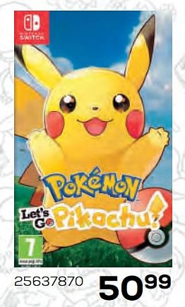 Aanbiedingen Nintendo switch pokemon pikachu - Nintendo - Geldig van 22/10/2021 tot 07/12/2021 bij Supra Bazar