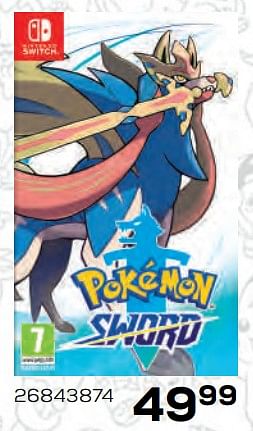 Aanbiedingen Nintendo switch pokemon sword - Nintendo - Geldig van 22/10/2021 tot 07/12/2021 bij Supra Bazar