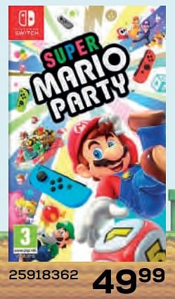 Aanbiedingen Nintendo switch super mario party - Nintendo - Geldig van 22/10/2021 tot 07/12/2021 bij Supra Bazar