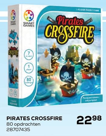 Aanbiedingen Pirates crossfire - Smart Games - Geldig van 22/10/2021 tot 07/12/2021 bij Supra Bazar