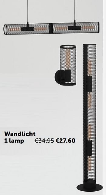 Aanbiedingen Wandlicht 1 lamp - Geldig van 02/11/2021 tot 29/11/2021 bij Zelfbouwmarkt
