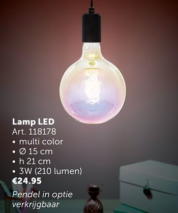 Aanbiedingen Lamp led - Geldig van 02/11/2021 tot 29/11/2021 bij Zelfbouwmarkt