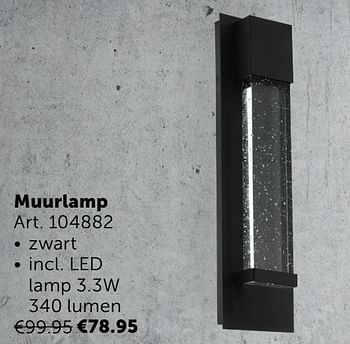 Aanbiedingen Muurlamp - Geldig van 02/11/2021 tot 29/11/2021 bij Zelfbouwmarkt