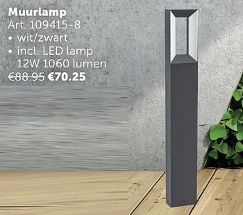 Aanbiedingen Muurlamp - Geldig van 02/11/2021 tot 29/11/2021 bij Zelfbouwmarkt