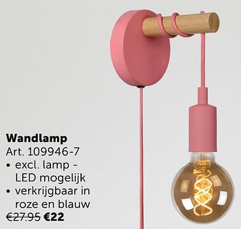 Aanbiedingen Wandlamp - Geldig van 02/11/2021 tot 29/11/2021 bij Zelfbouwmarkt
