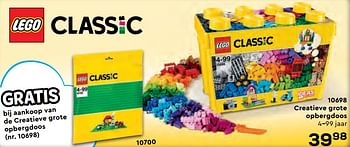 Aanbiedingen 10698 creatieve grote opbergdoos - Lego - Geldig van 22/10/2021 tot 07/12/2021 bij Supra Bazar