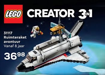 Aanbiedingen 31117 ruimteraket avontuur - Lego - Geldig van 22/10/2021 tot 07/12/2021 bij Supra Bazar