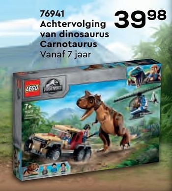 Aanbiedingen 76941 achtervolging van dinosaurus carnotaurus - Lego - Geldig van 22/10/2021 tot 07/12/2021 bij Supra Bazar