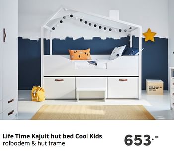 Aanbiedingen Life time kajuit hut bed cool kids - Lifetime - Geldig van 24/10/2021 tot 30/10/2021 bij Baby & Tiener Megastore