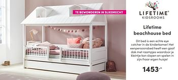 Aanbiedingen Lifetime beachhouse bed - Lifetime - Geldig van 24/10/2021 tot 30/10/2021 bij Baby & Tiener Megastore
