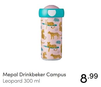 Aanbiedingen Mepal drinkbeker campus leopard - Mepal - Geldig van 24/10/2021 tot 30/10/2021 bij Baby & Tiener Megastore