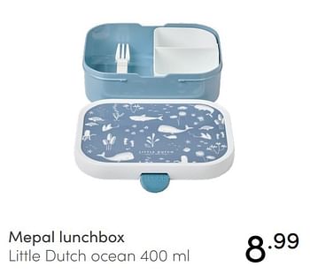Aanbiedingen Mepal lunchbox little dutch ocean - Mepal - Geldig van 24/10/2021 tot 30/10/2021 bij Baby & Tiener Megastore